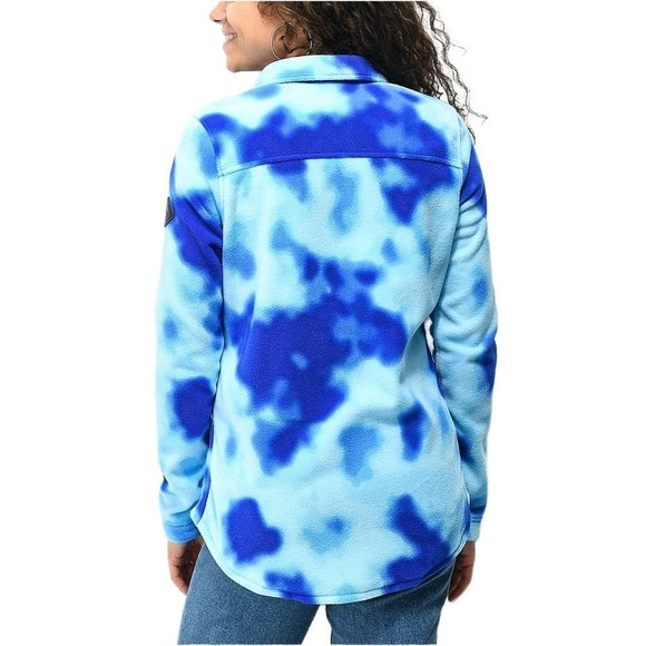 Burton Blue Tie-Dye Fleece Jacket - Picture 6 of 8
